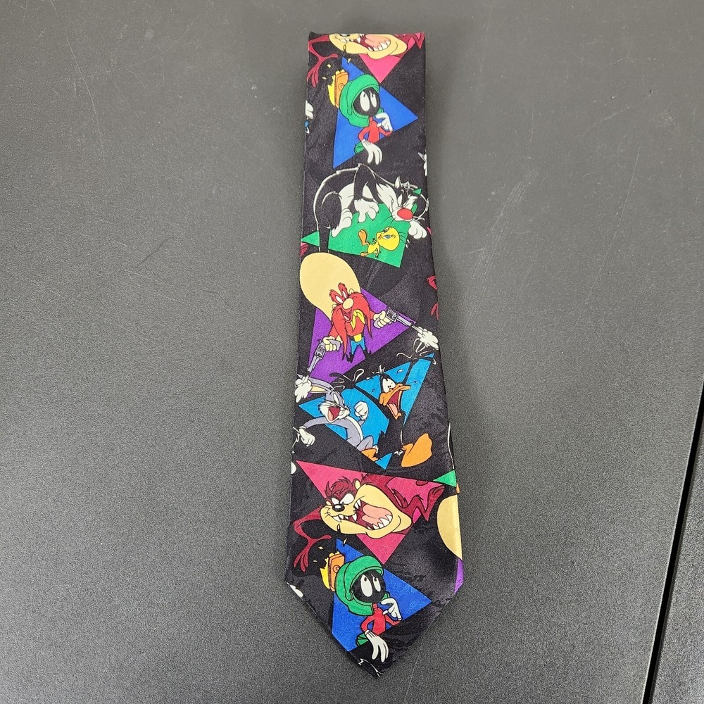 Looney Tunes Fun Colorful Tie Bugs Bunny Taz Warner Brothers‎